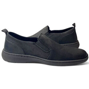 Born Mens Morgan Slip-On Casual Sneakers Dark Grey/Black Dist Suede Size 8.5 M